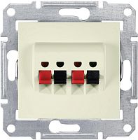 Розетка аудио без рамки Schneider Electric Sedna 2-м. бежевый картинка